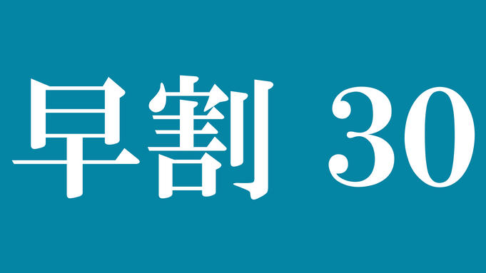 【早割30】30日前までのご予約でお得にステイ！（素泊まり）